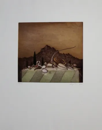 エッチングと　アクチアント Peer - Still Life Landscape