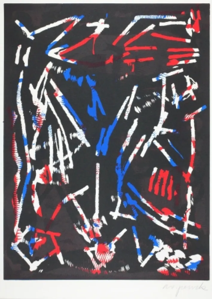 木版 Penck - Olympia