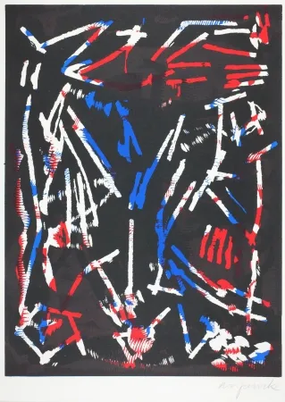 木版 Penck - Olympia