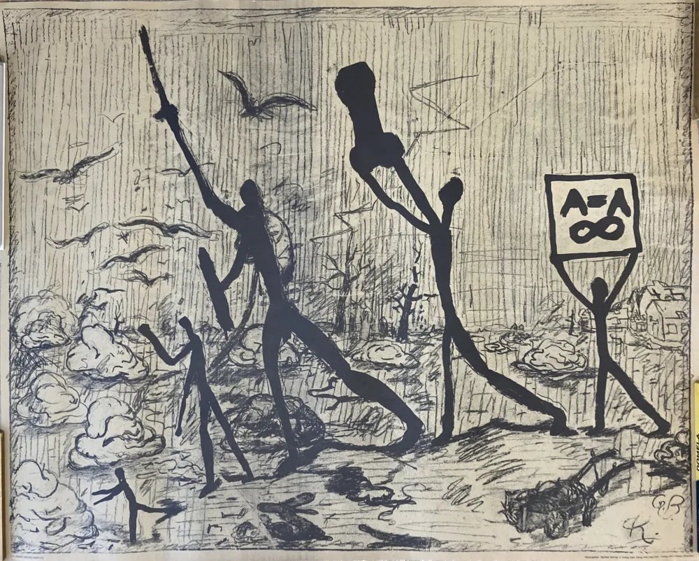 リトグラフ Penck - Penck et Baselitz