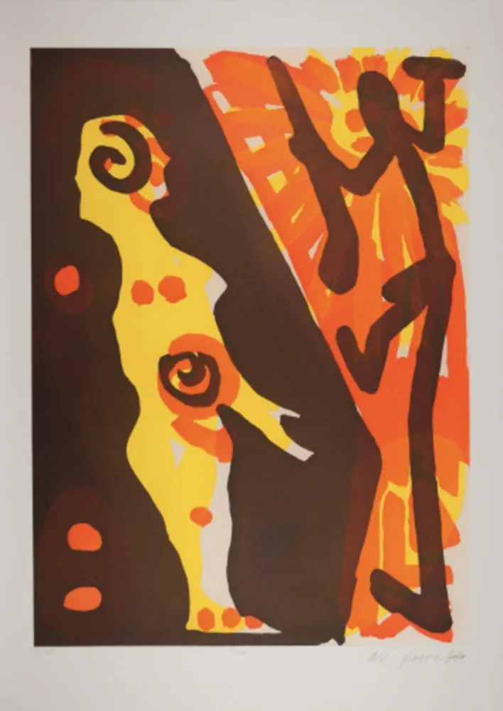 エッチングと　アクチアント Penck - Serie I Rächer