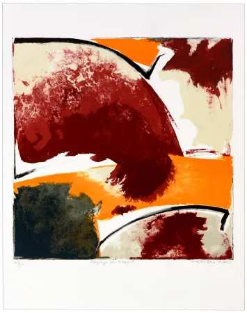 リトグラフ Péneau - Paysage au Hasard