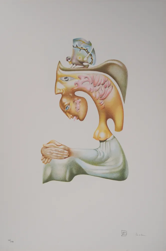 リトグラフ Pérahim - L'Alphabet Hébreu : Concorde