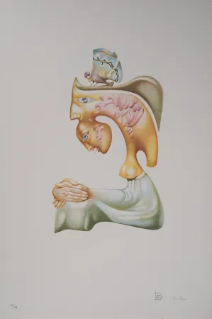 リトグラフ Pérahim - L'Alphabet Hébreu : Concorde