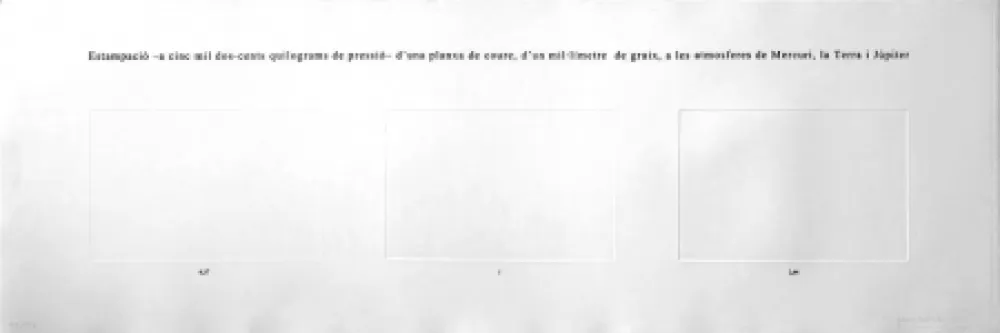 エッチング Perejaume - Atmosferes  