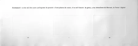 エッチング Perejaume - Atmosferes  