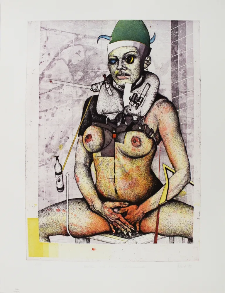 エッチングと　アクチアント Petrick - Mädchen mit kleiner Schwimmweste