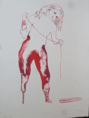 リトグラフ Pétrovitch - Sur un pied