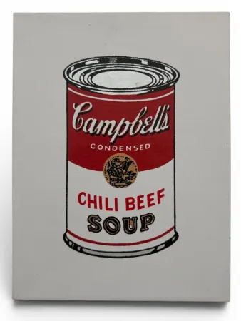 多数の Pettibon - Andy Warhol, Campell’s Soup, Chili Beef