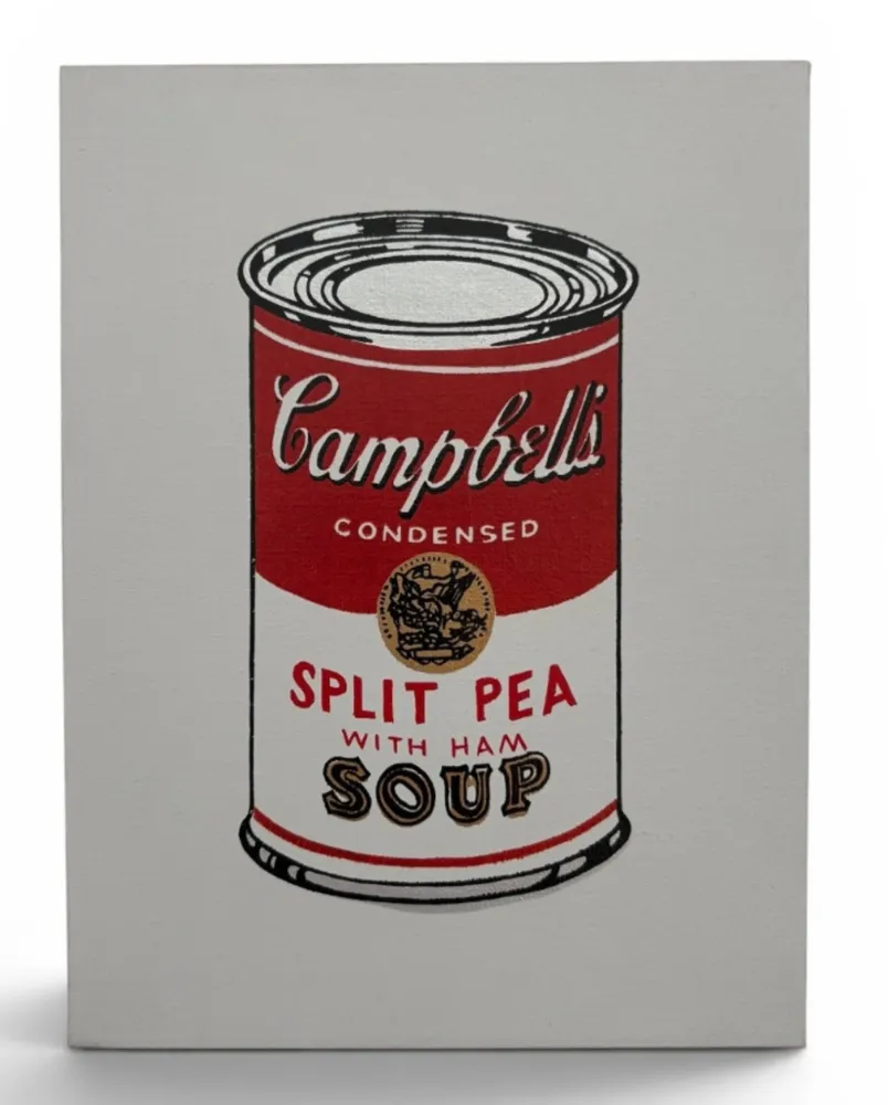 多数の Pettibon - Andy Warhol, Campell’s Soup, Split Pea