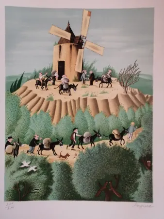 リトグラフ Peynet - Le Secret de Maitre Cornille