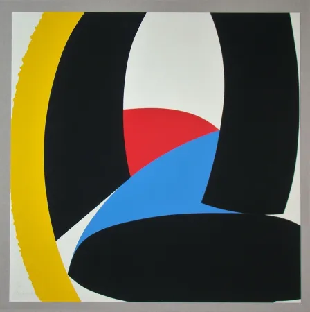 シルクスクリーン Pfahler - Konkrete Komposition 93