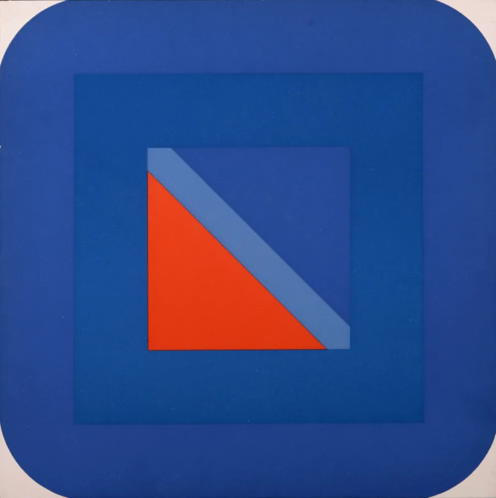 シルクスクリーン Pfahler - Metro Blau, 1967 - Very scarce!