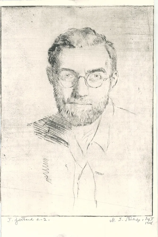 エッチング Philipp - Selbstbildnis