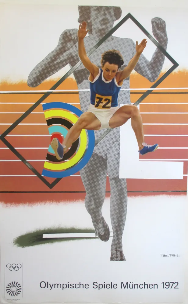リトグラフ Phillips - OL 1972 - original colourlitograph
