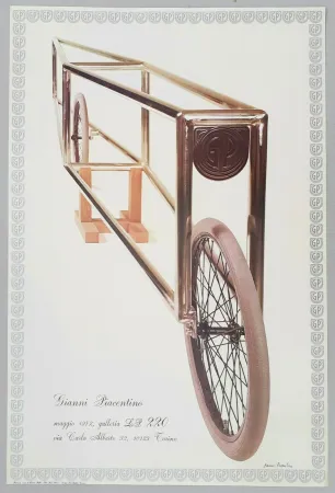 リトグラフ Piacentino - Mostra Galleria LP220, 1972 - Manifesto firmato