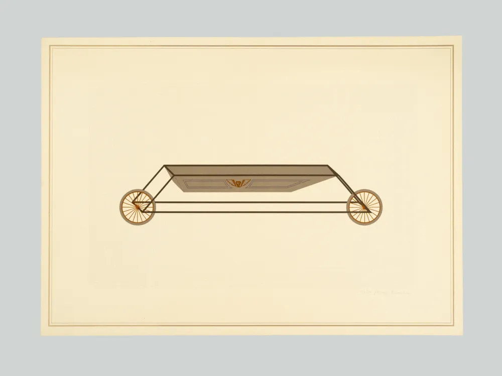 リトグラフ Piacentino - Vehicle sculpture. Wall sculpture (e)