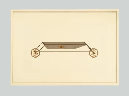 リトグラフ Piacentino - Vehicle sculpture. Wall sculpture (e)