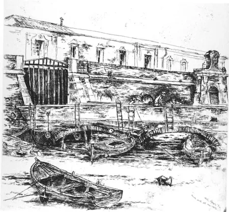 エッチング Piacesi - Ancona porto del mio cuore