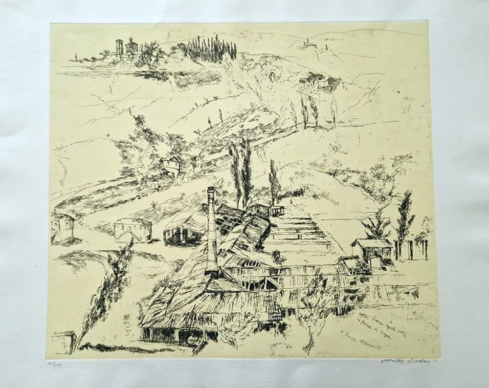 エッチング Piacesi - La fornace di Volponi