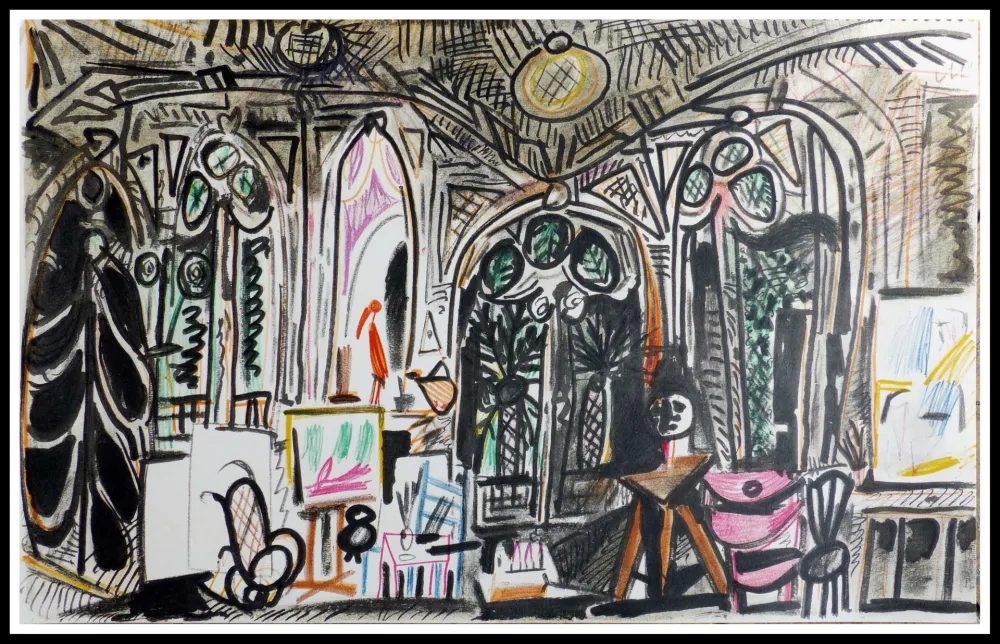 リトグラフ Picasso (After) - CARNET DE CALIFORNIE XIII