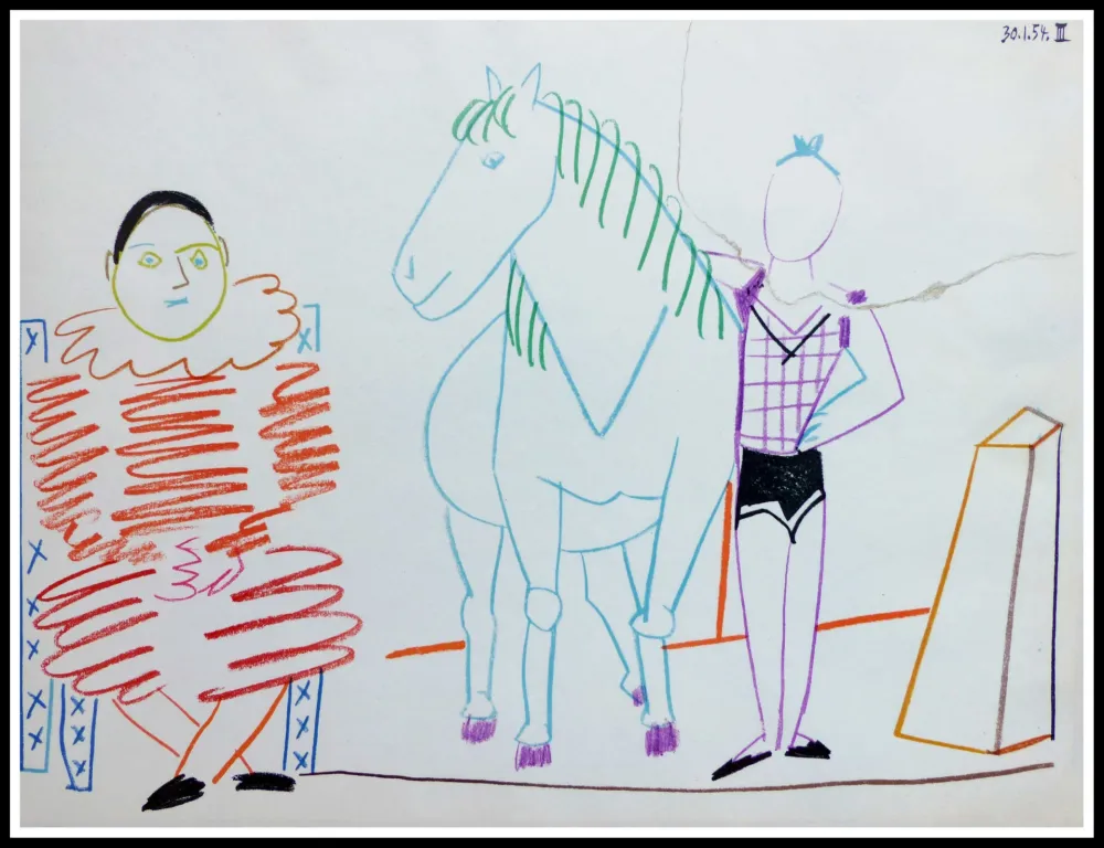 リトグラフ Picasso (After) - DESSINS DE VALLAURIS IV