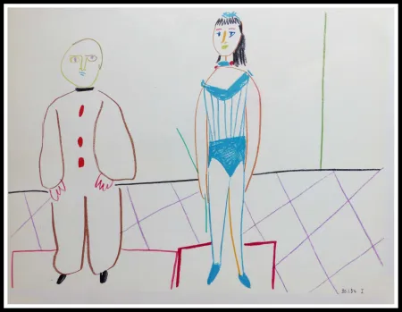 リトグラフ Picasso (After) - DESSINS DE VALLAURIS IX