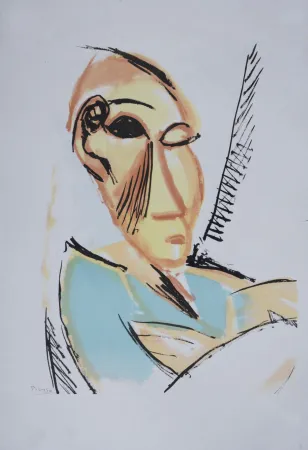 リトグラフ Picasso (After) - Étude pour Les Demoiselles d'Avignon, 1946