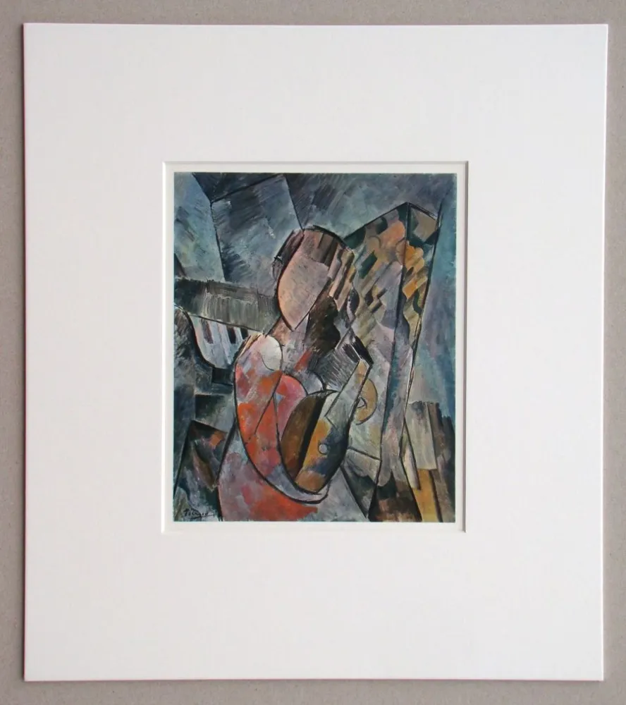 輪転グラビア印刷 Picasso (After) - Femme à la guitare, 1909