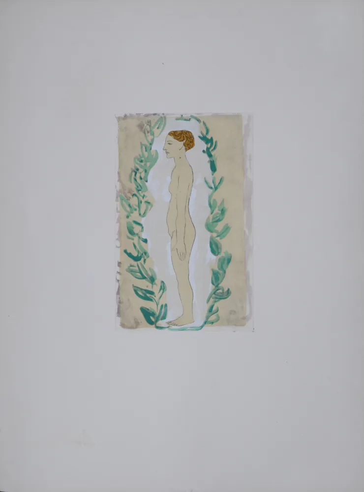 ステンシル Picasso (After) - Femme nue debout, 1962