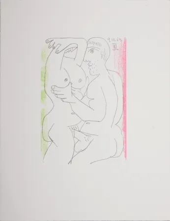 リトグラフ Picasso (After) - Le Goût du Bonheur (W), 1970