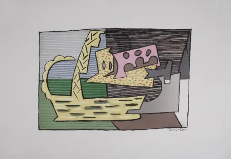 リトグラフ Picasso (After) - Le Panier, 1946