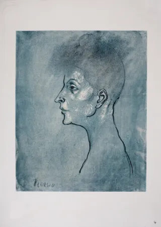 リトグラフ Picasso (After) - Tête de femme, 1946