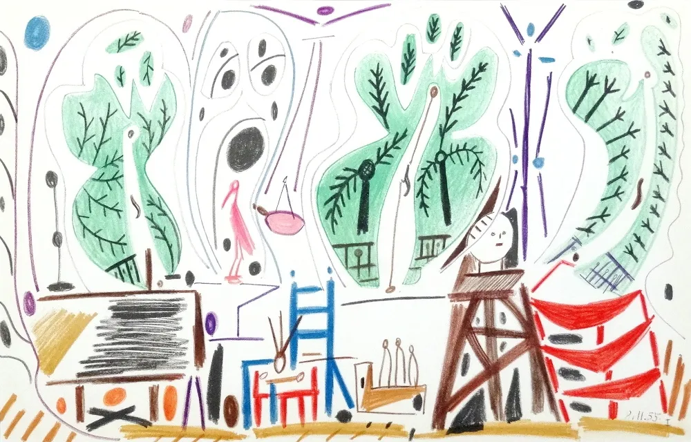 リトグラフ Picasso - Atelier