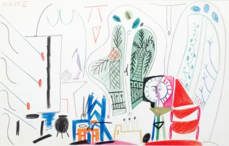 リトグラフ Picasso - Atelier