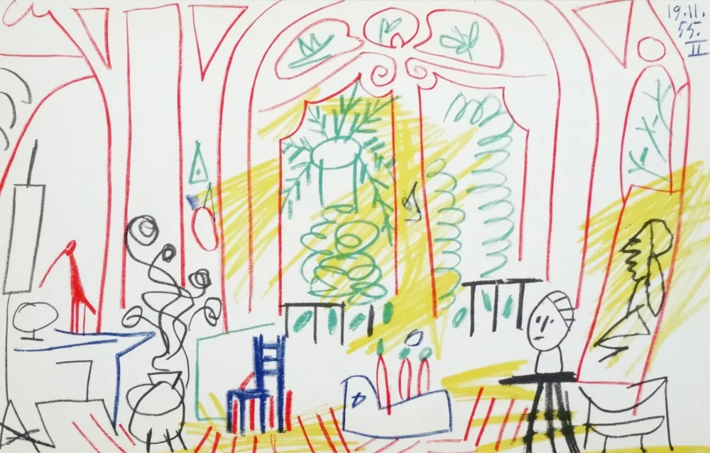 リトグラフ Picasso - Atelier