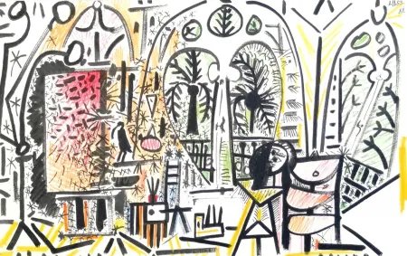リトグラフ Picasso - Atelier