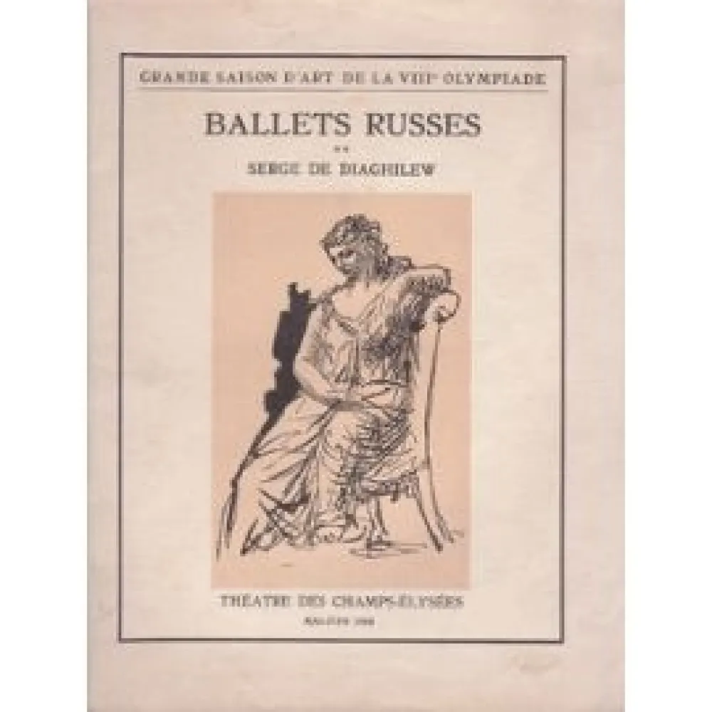 挿絵入り本 Picasso -  BALLETS RUSSES. Grande saison d'art de la VIIIe Olympiade.