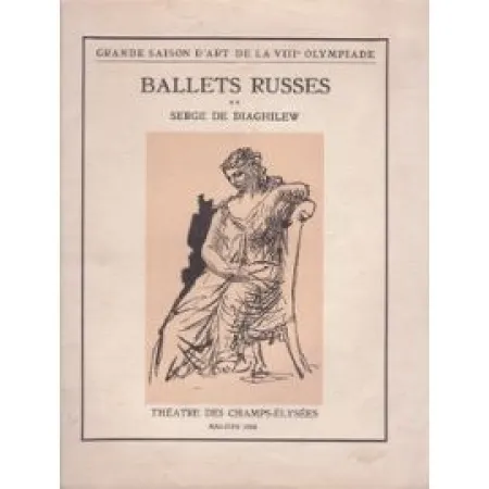 挿絵入り本 Picasso -  BALLETS RUSSES. Grande saison d'art de la VIIIe Olympiade.