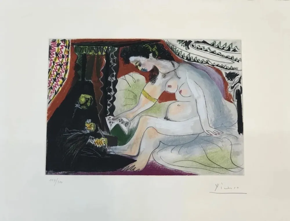 エッチングと　アクチアント Picasso - Bethsabée