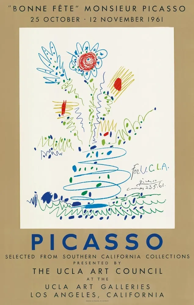 リトグラフ Picasso - Bonne fête Monsieur Picasso