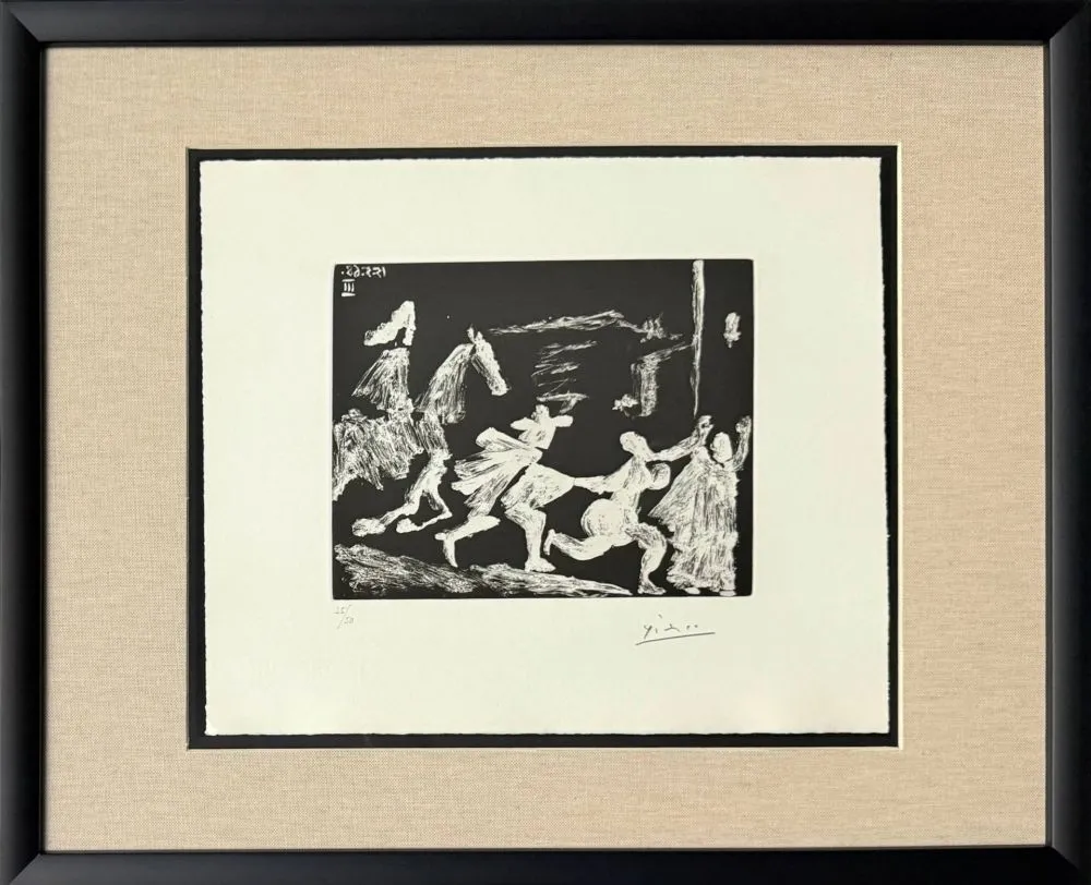 エッチングと　アクチアント Picasso - Cape and Sword: Pusuit II, from 347 Suite