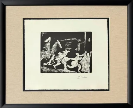エッチングと　アクチアント Picasso - Cape and Sword: Pusuit II, from 347 Suite