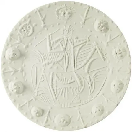 リトグラフ Picasso - Cavalier faun