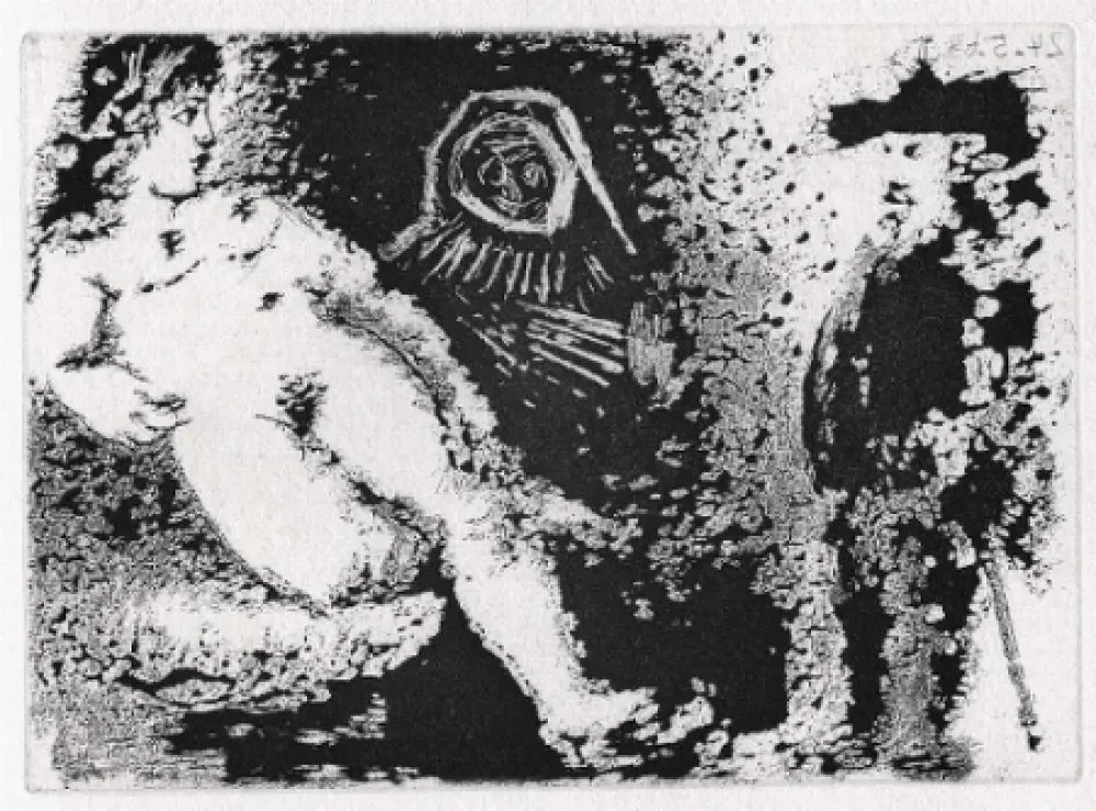 アクチアント Picasso - Célestine, Fille et vieux client