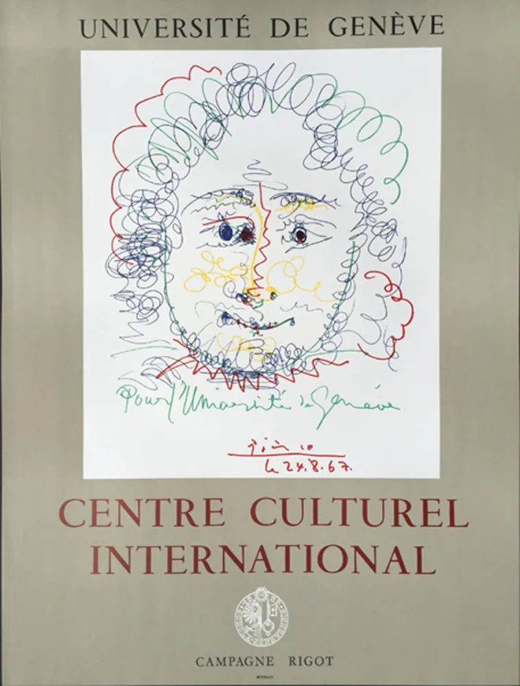 リトグラフ Picasso - Centre Culturel International - GENEVE