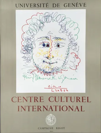 リトグラフ Picasso - Centre Culturel International - GENEVE