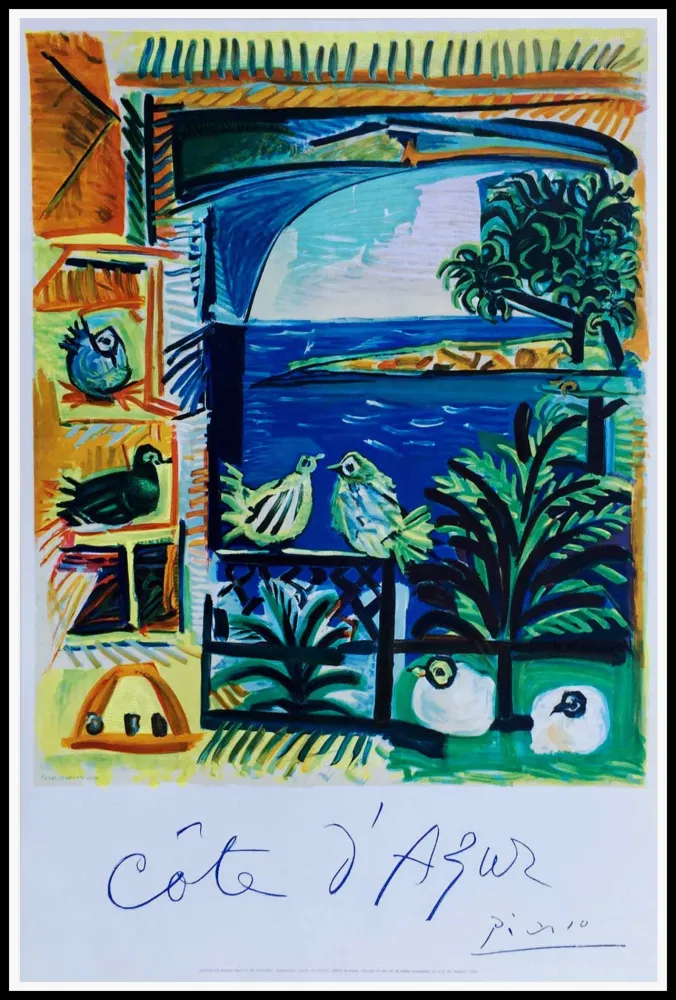 リトグラフ Picasso - COTE D'AZUR