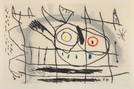 エッチングと　アクチアント Picasso - Couple d'Oiseaux II