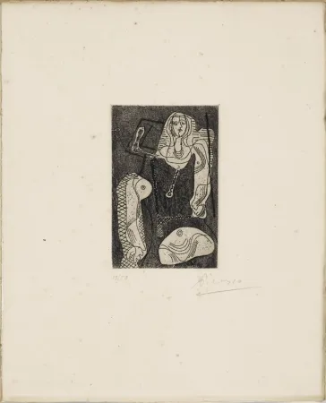 エッチング Picasso - C.Zervos. PICASSO ŒUVRES 1920-1926. 1/50 avec l'eau-forte originale signée (1926).